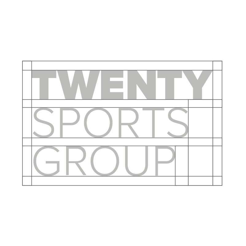 twenty sports group logo construction