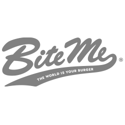 client logo bite me burger