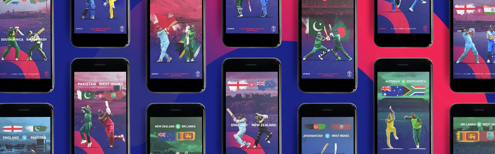 Cricket World Cup Social Media Graphics