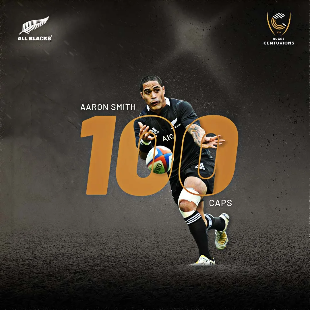 Aaron Smith Rugby Centurions Club 100 Caps