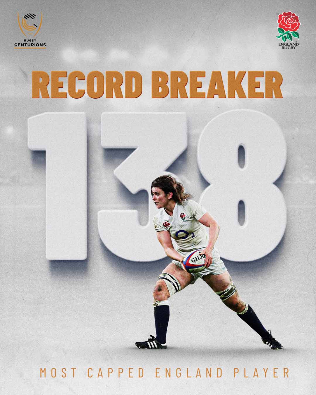 Sarah Hunter Rugby Centurions Record Breaker
